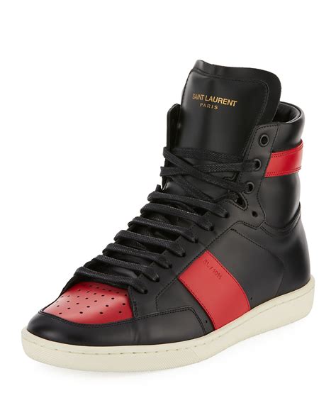 st laurent high top sneakers men